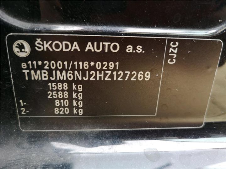 Photo 12 VIN: TMBJM6NJ2HZ127269 - SKODA FABIA 