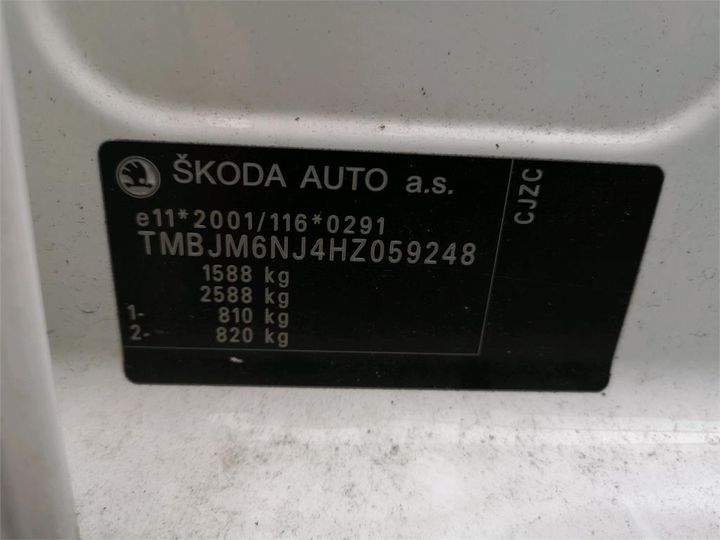 Photo 11 VIN: TMBJM6NJ4HZ059248 - SKODA FABIA 