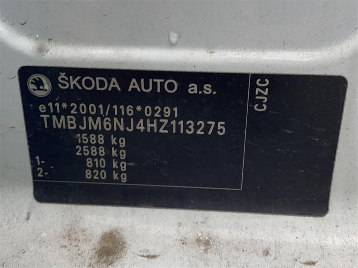 Photo 15 VIN: TMBJM6NJ4HZ113275 - SKODA FABIA 