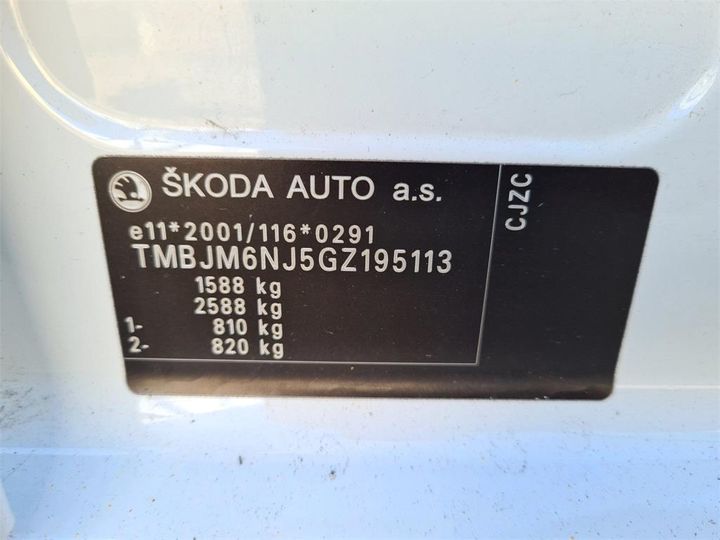 Photo 11 VIN: TMBJM6NJ5GZ195113 - SKODA FABIA 