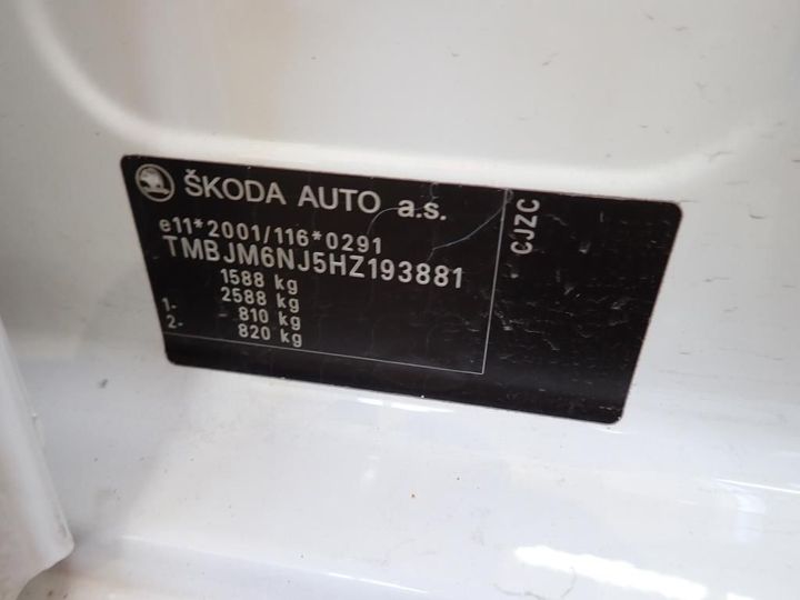 Photo 13 VIN: TMBJM6NJ5HZ193881 - SKODA FABIA 