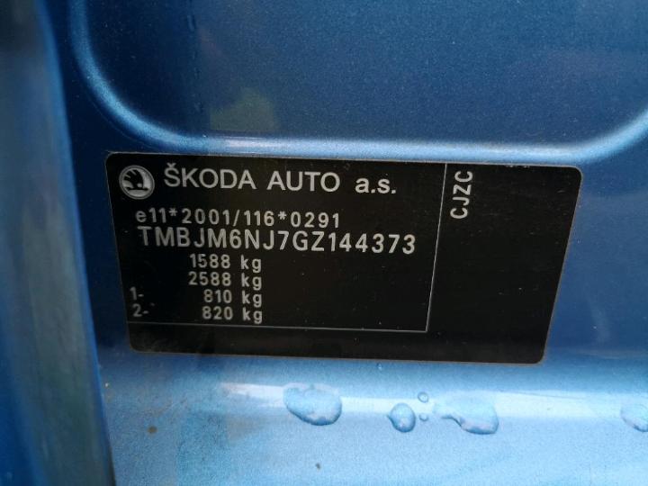 Photo 12 VIN: TMBJM6NJ7GZ144373 - SKODA FABIA 