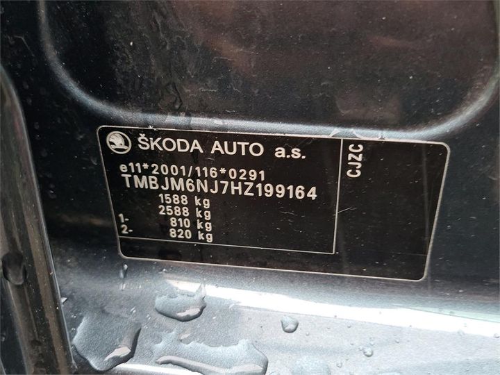 Photo 11 VIN: TMBJM6NJ7HZ199164 - SKODA FABIA 