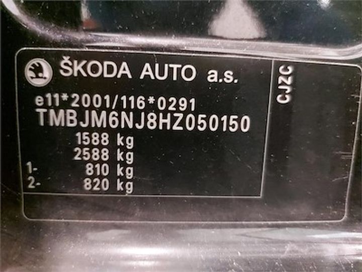 Photo 12 VIN: TMBJM6NJ8HZ050150 - SKODA FABIA 