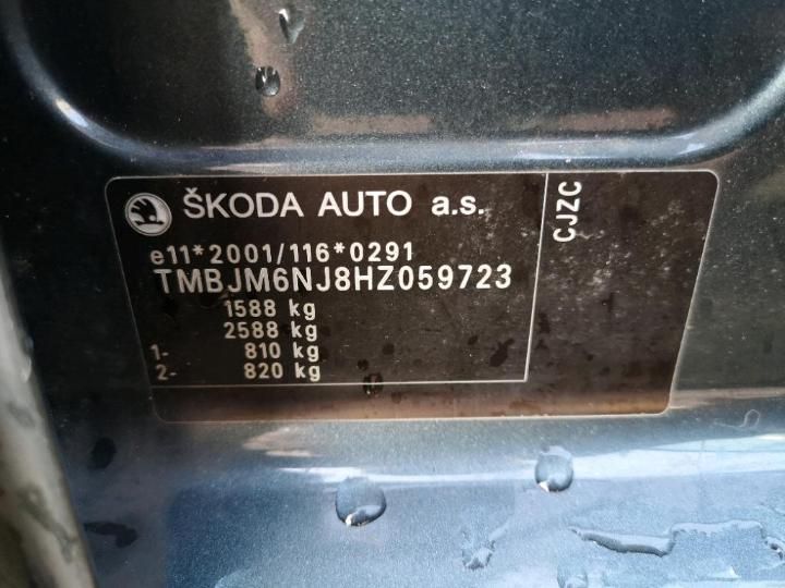 Photo 12 VIN: TMBJM6NJ8HZ059723 - SKODA FABIA 