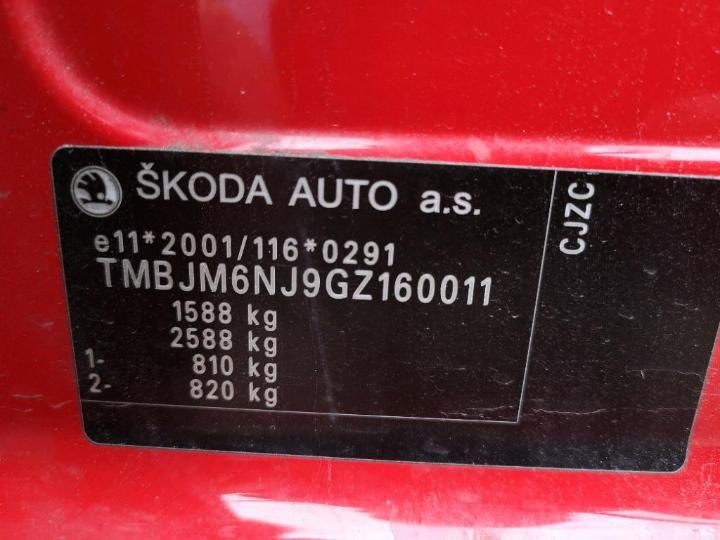 Photo 11 VIN: TMBJM6NJ9GZ160011 - SKODA FABIA 