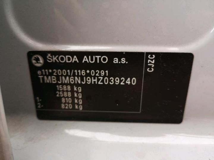 Photo 12 VIN: TMBJM6NJ9HZ039240 - SKODA FABIA 