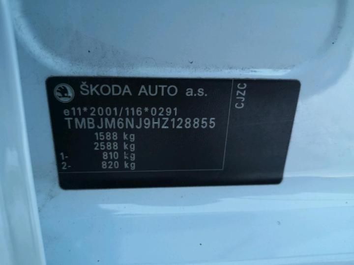 Photo 11 VIN: TMBJM6NJ9HZ128855 - SKODA FABIA 