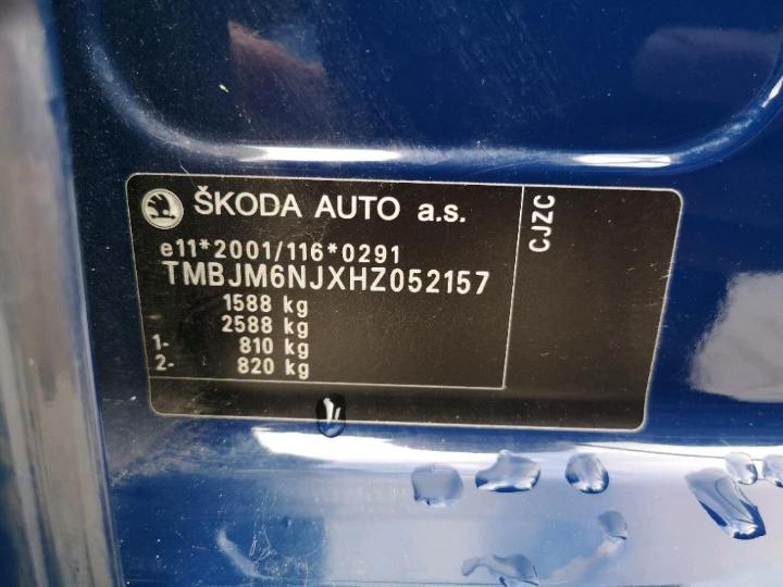 Photo 11 VIN: TMBJM6NJXHZ052157 - SKODA FABIA 