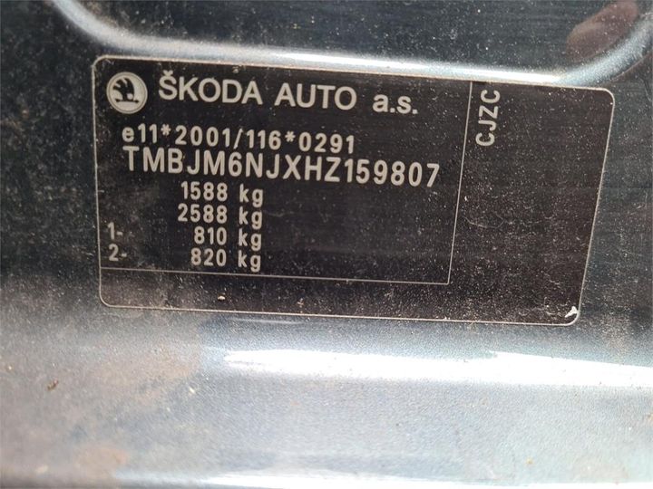 Photo 11 VIN: TMBJM6NJXHZ159807 - SKODA FABIA 