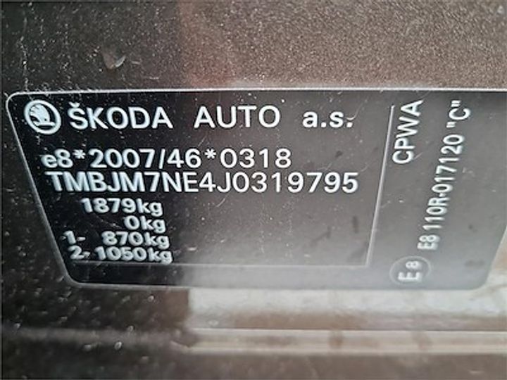 Photo 11 VIN: TMBJM7NE4J0319795 - SKODA OCTAVIA COMBI - 2017 