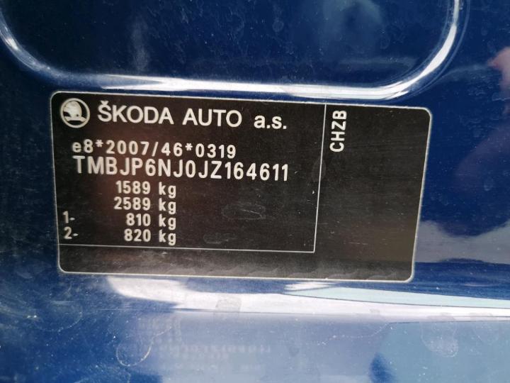 Photo 12 VIN: TMBJP6NJ0JZ164611 - SKODA FABIA 