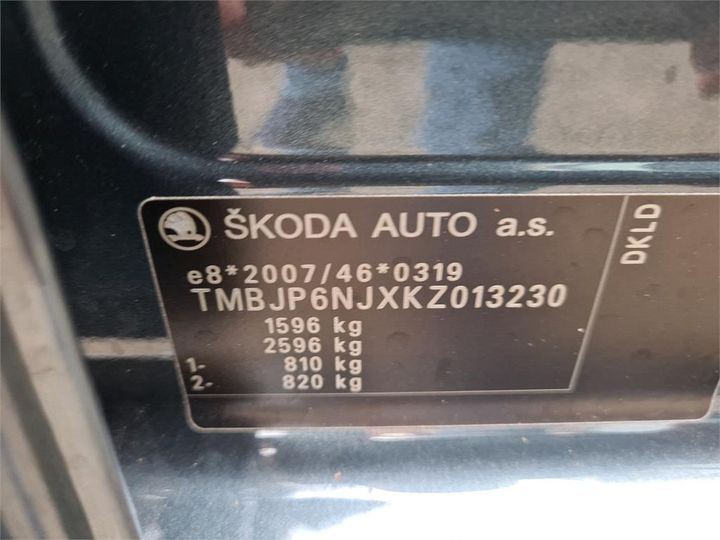 Photo 13 VIN: TMBJP6NJXKZ013230 - SKODA FABIA 