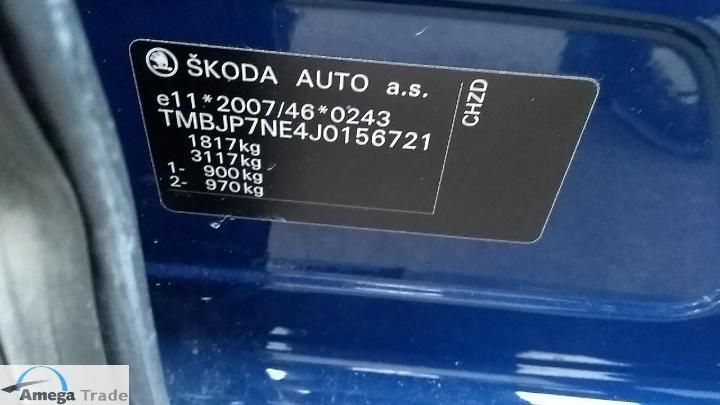 Photo 8 VIN: TMBJP7NE4J0156721 - SKODA OCTAVIA 