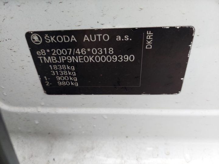 Photo 17 VIN: TMBJP9NE0K0009390 - SKODA OCTAVIA 