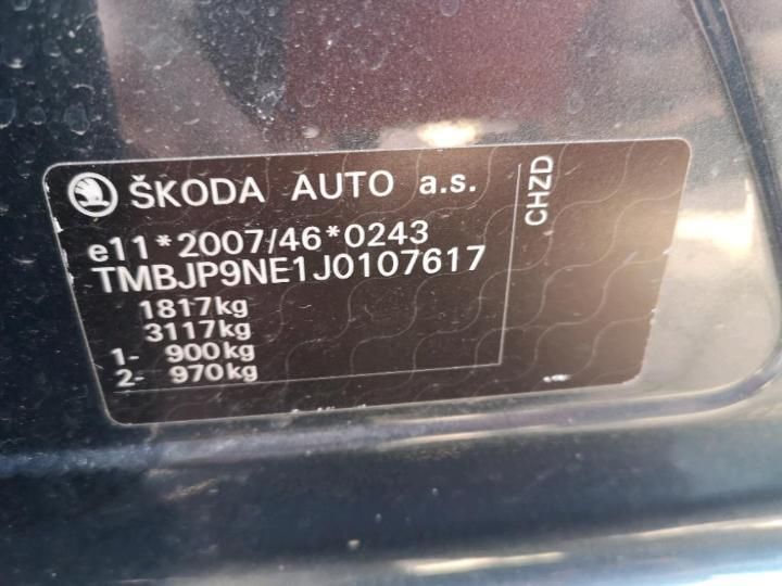 Photo 14 VIN: TMBJP9NE1J0107617 - SKODA OCTAVIA 