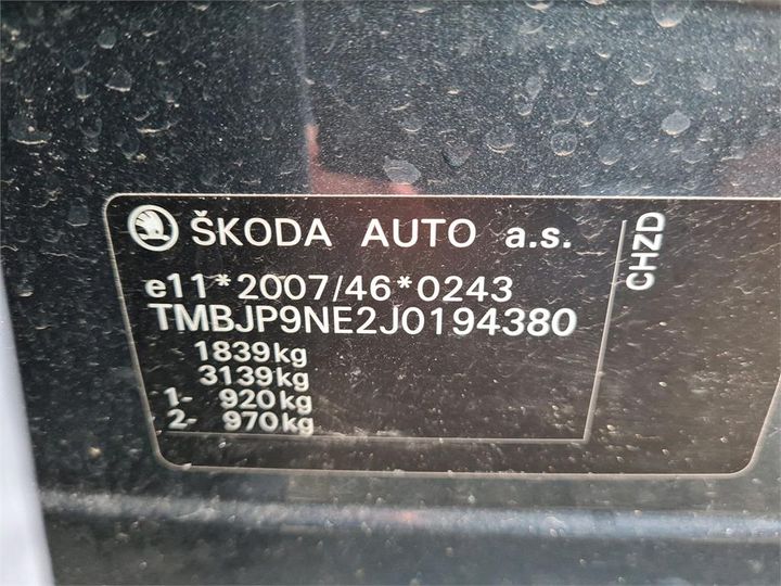 Photo 16 VIN: TMBJP9NE2J0194380 - SKODA OCTAVIA 