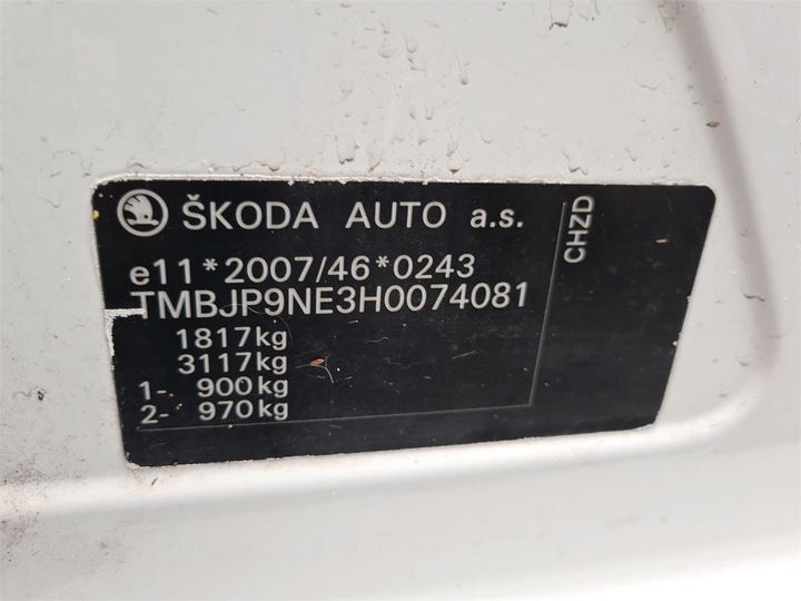 Photo 12 VIN: TMBJP9NE3H0074081 - SKODA OCTAVIA COMBI 