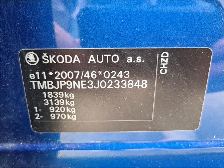 Photo 12 VIN: TMBJP9NE3J0233848 - SKODA OCTAVIA 