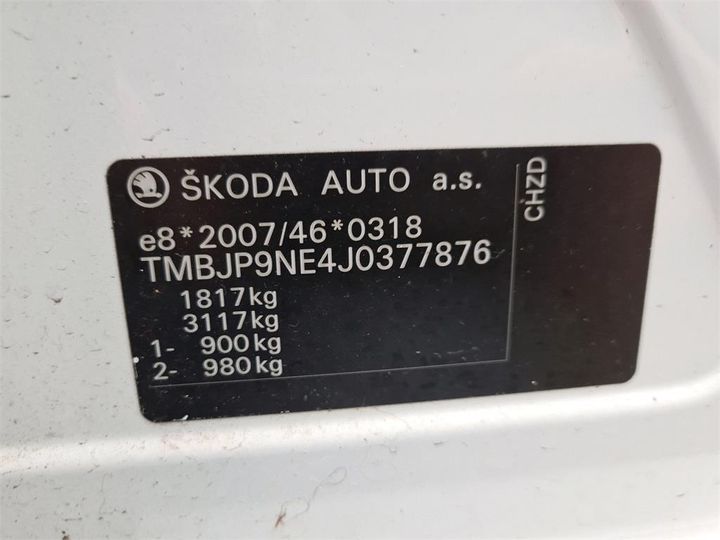 Photo 13 VIN: TMBJP9NE4J0377876 - SKODA OCTAVIA 