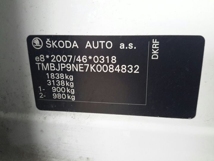 Photo 16 VIN: TMBJP9NE7K0084832 - SKODA OCTAVIA 