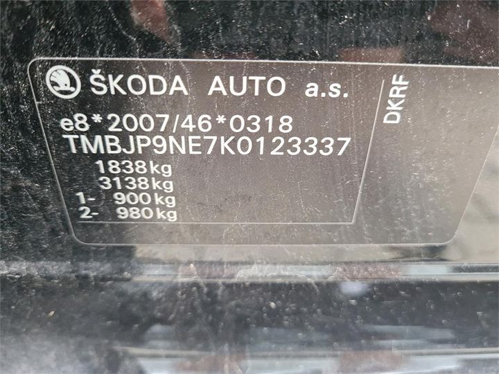 Photo 14 VIN: TMBJP9NE7K0123337 - SKODA OCTAVIA 