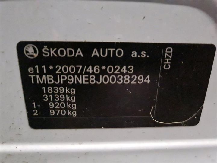 Photo 13 VIN: TMBJP9NE8J0038294 - SKODA OCTAVIA 