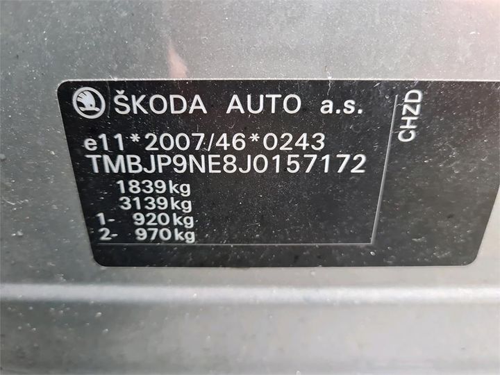 Photo 15 VIN: TMBJP9NE8J0157172 - SKODA OCTAVIA 