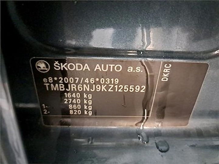 Photo 11 VIN: TMBJR6NJ9KZ125592 - SKODA FABIA 