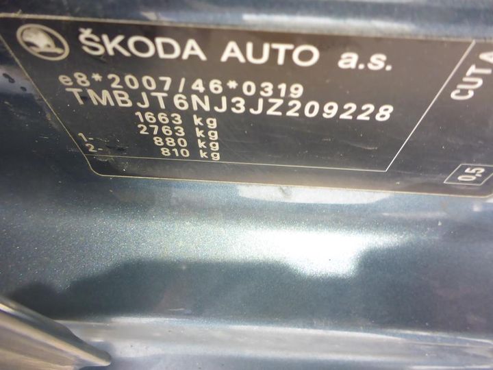 Photo 9 VIN: TMBJT6NJ3JZ209228 - SKODA FABIA 