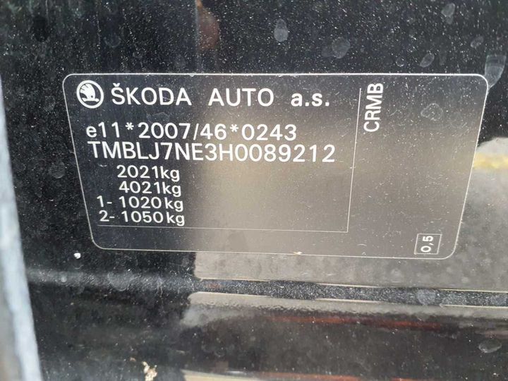 Photo 12 VIN: TMBLJ7NE3H0089212 - SKODA OCTAVIA COMBI 2.0 