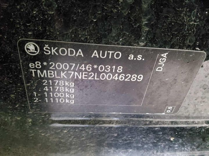 Photo 4 VIN: TMBLK7NE2L0046289 - SKODA OCTAVIA 