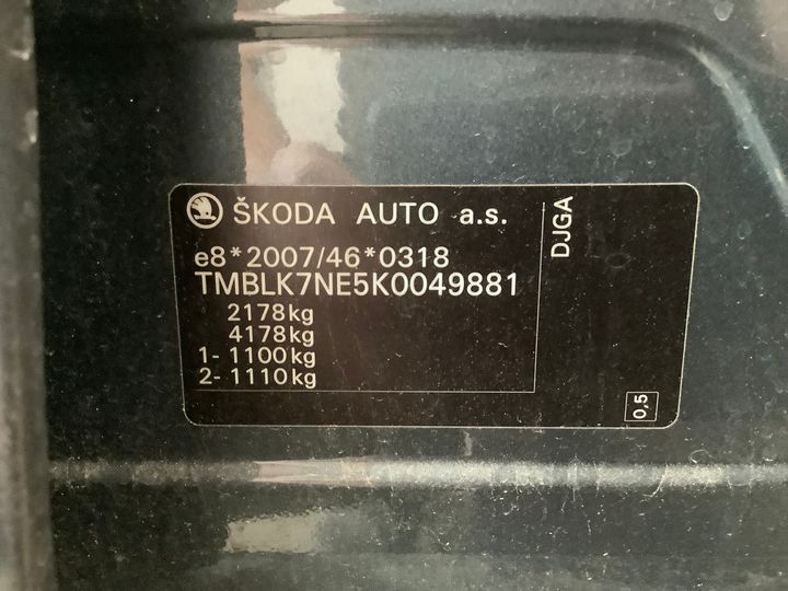 Photo 27 VIN: TMBLK7NE5K0049881 - SKODA OCTAVIA 