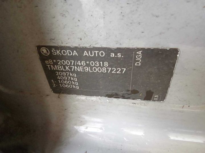 Photo 11 VIN: TMBLK7NE9L0087227 - SKODA OCTAVIA 