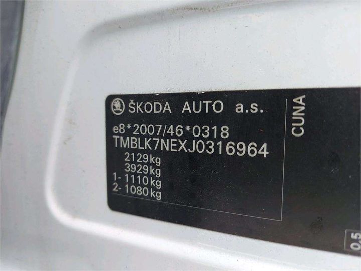 Photo 8 VIN: TMBLK7NEXJ0316964 - SKODA OCTAVIA 