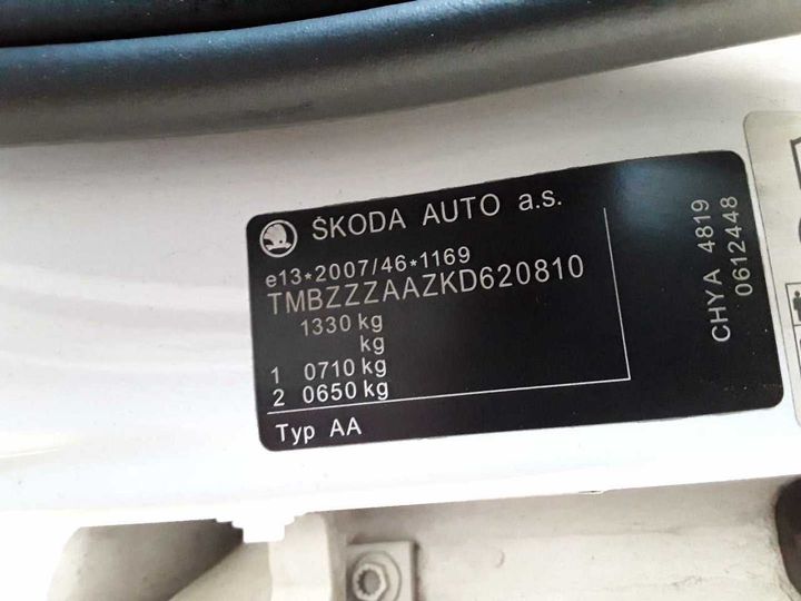 Photo 12 VIN: TMBZZZAAZKD620810 - SKODA NULL 