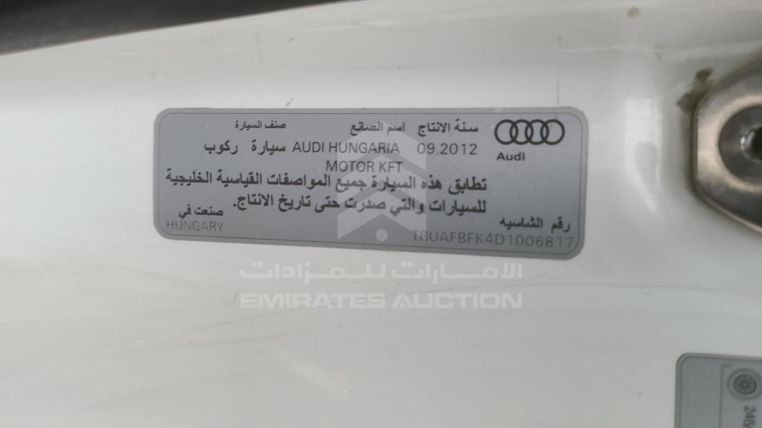 Photo 3 VIN: TRUAFBFK4D1006817 - AUDI TT 