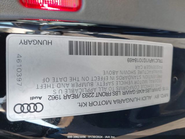 Photo 8 VIN: TRUC1AFV1G1018469 - AUDI TTS 