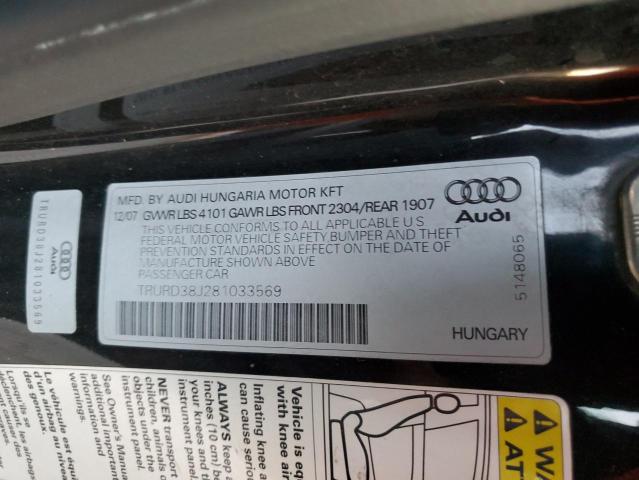 Photo 11 VIN: TRURD38J281033569 - AUDI TT 3.2 QUA 