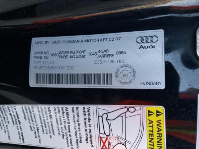 Photo 9 VIN: TRURD38J581001232 - AUDI TT 3.2 QUA 