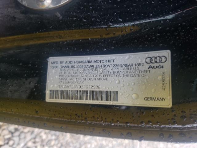 Photo 9 VIN: TRUWT28N921012938 - AUDI TT QUATTRO 