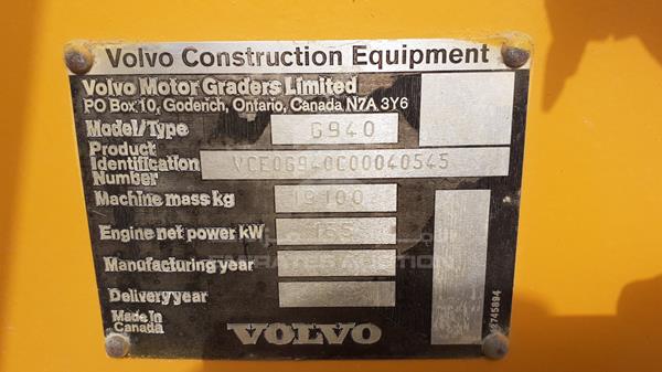 Photo 2 VIN: VCE0G940C00040545 - VOLVO G940 