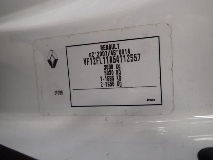 Photo 8 VIN: VF12FL11A54112557 - RENAULT TRAFIC 