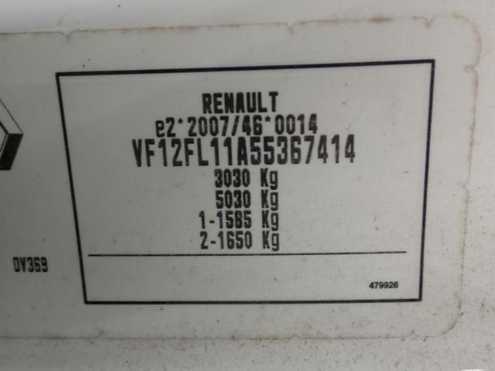 Photo 12 VIN: VF12FL11A55367414 - RENAULT TRAFIC 