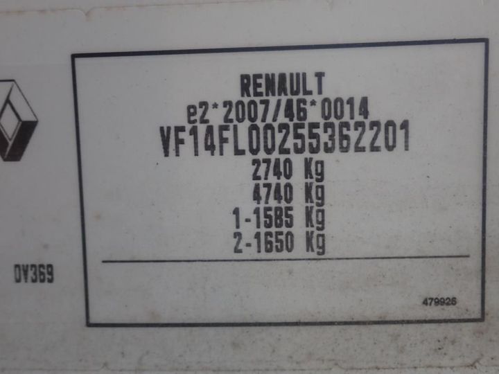 Photo 11 VIN: VF14FL00255362201 - RENAULT TRAFIC 