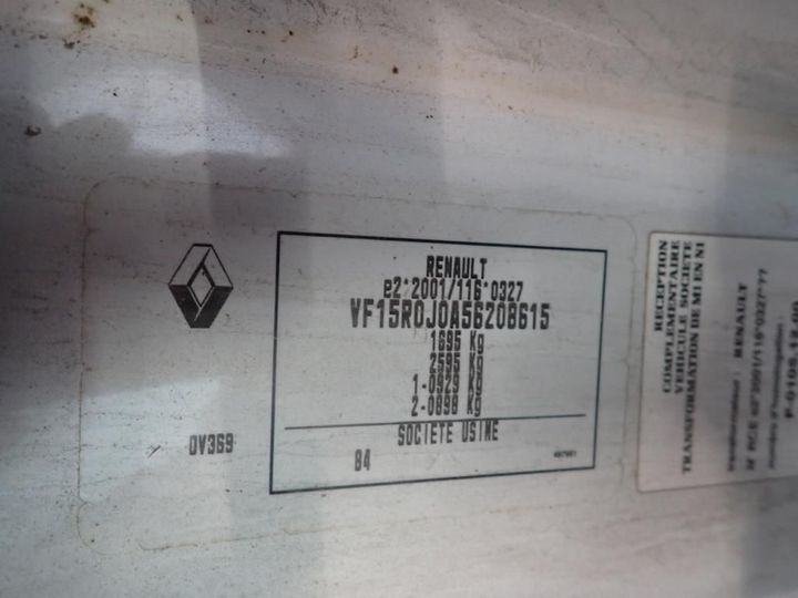 Photo 8 VIN: VF15R0J0A56208615 - RENAULT CLIO 5P SOCIETE (2 SEATS) 