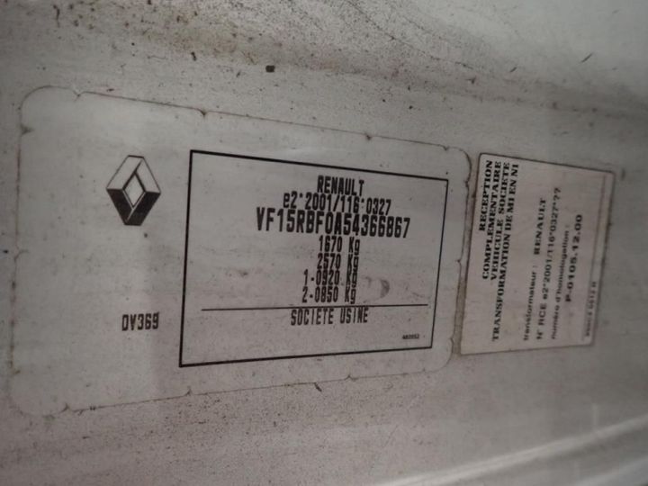 Photo 11 VIN: VF15RBF0A54366867 - RENAULT CLIO 5P SOCIETE (2 SEATS) 