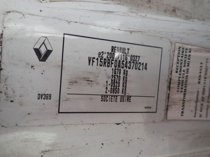 Photo 13 VIN: VF15RBF0A54370214 - RENAULT CLIO 5P SOCIETE (2 SEATS) 