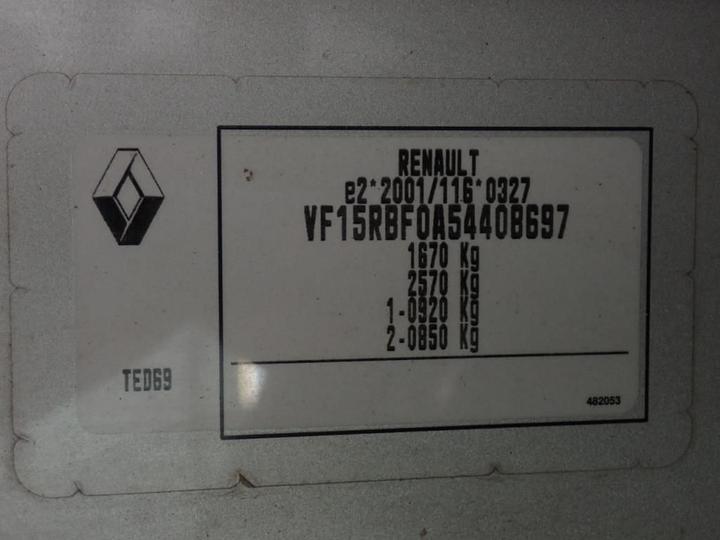 Photo 11 VIN: VF15RBF0A54408697 - RENAULT CLIO 5P 