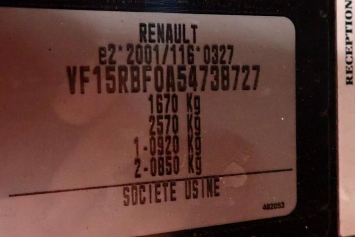 Photo 17 VIN: VF15RBF0A54738727 - RENAULT CLIO SOCIETE 